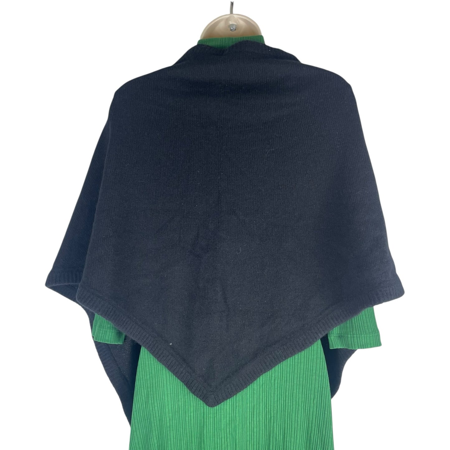 Toteme Triangle Wool & Cashmere Blend Scarf Wrap Black One Size