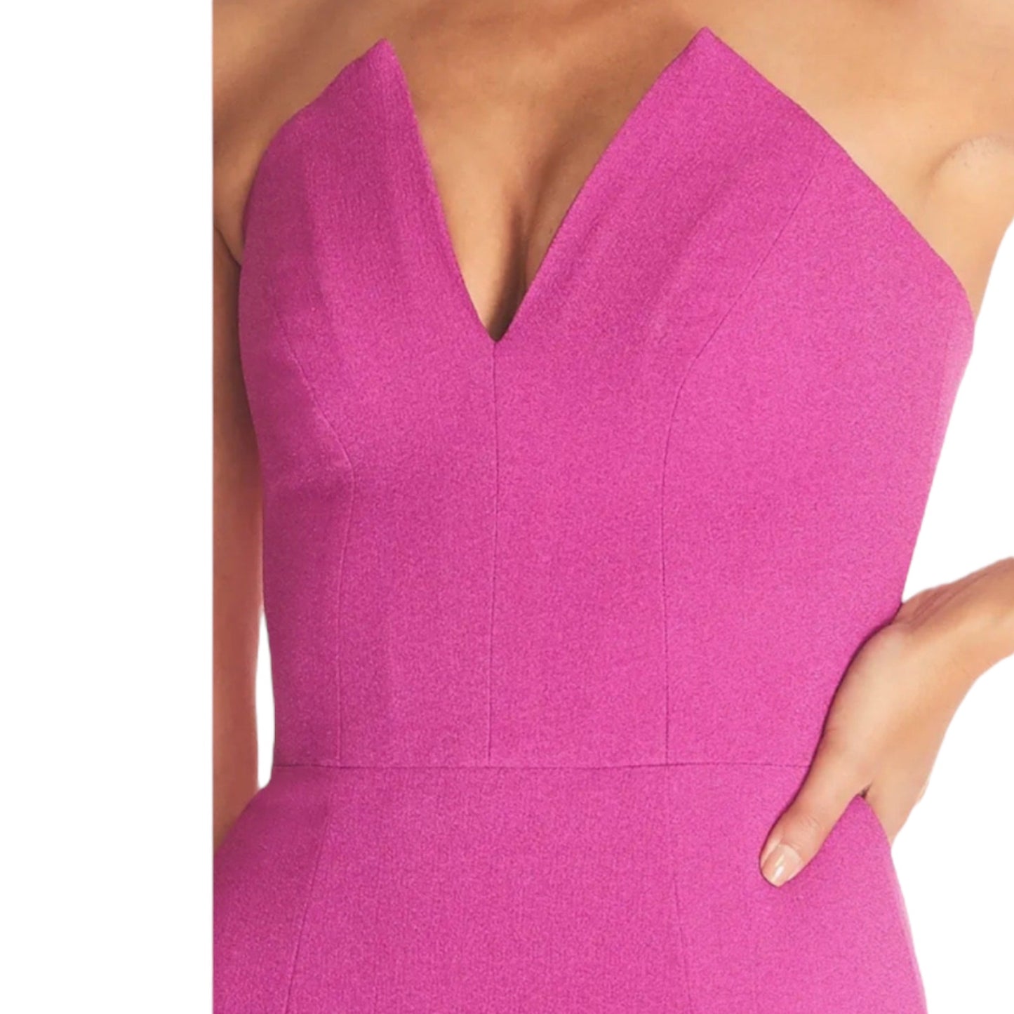 Dress the Population Fernanda Strapless Evening Gown Pink Size S