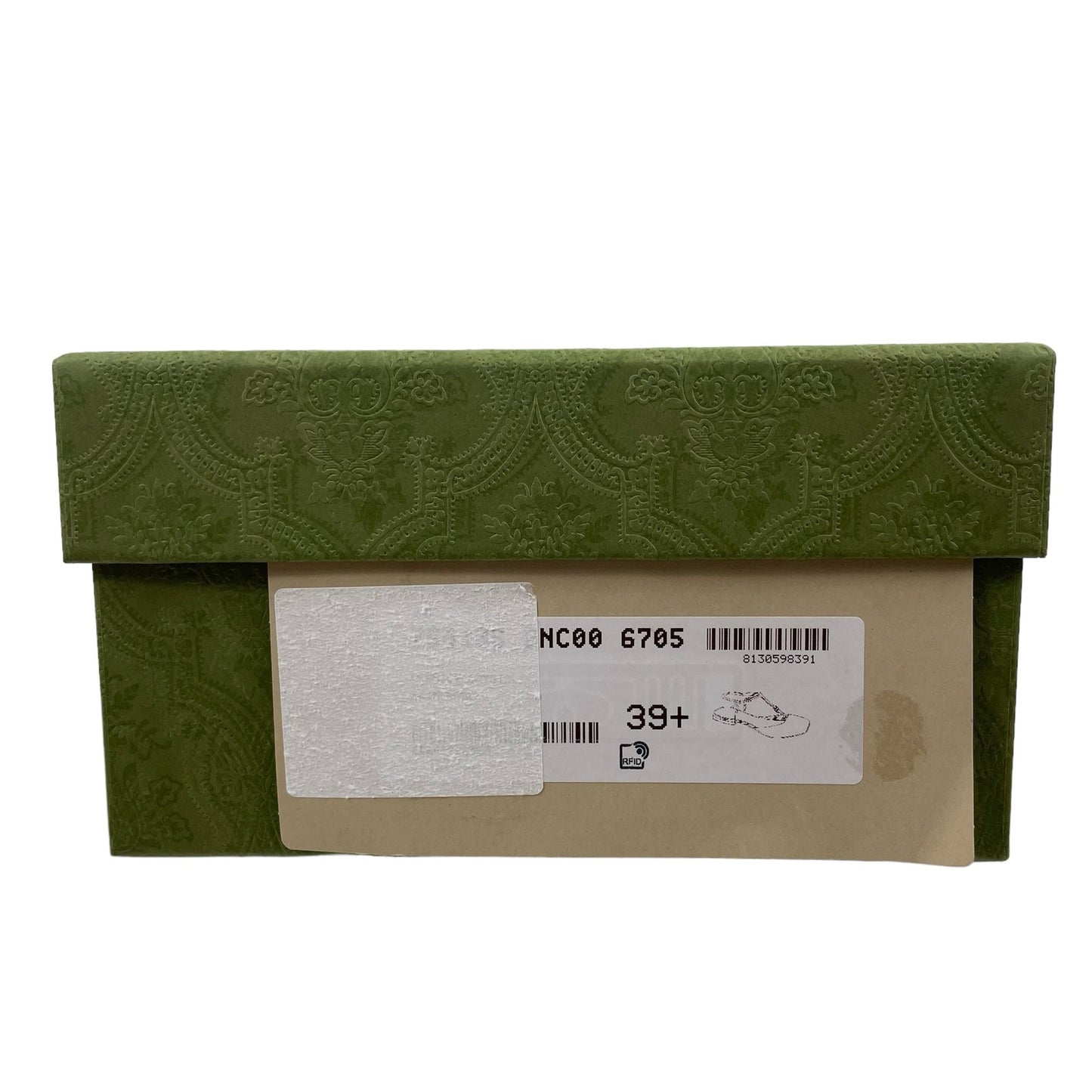 Gucci Double GG T Strap Patent Leather Ballet Flat Skin Rose Size 39.5