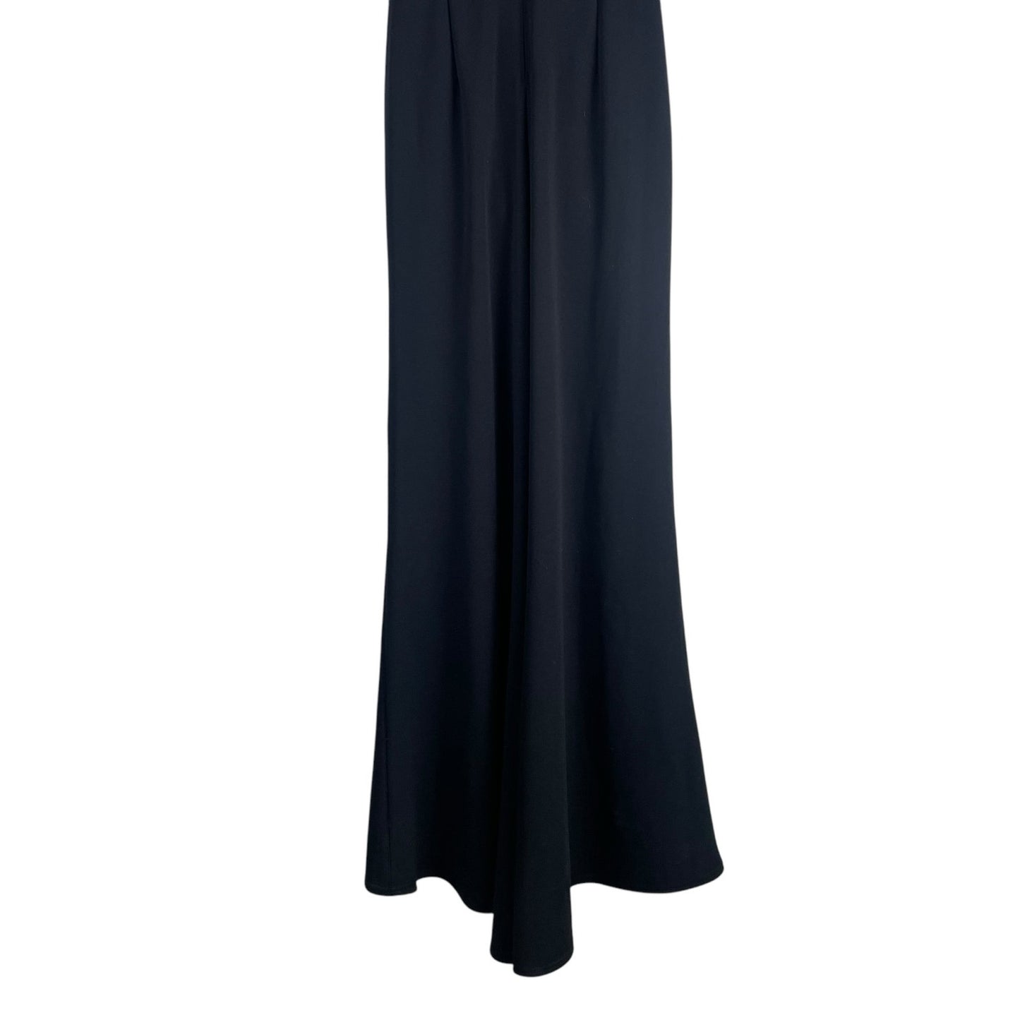 Tadashi Shoji Betton Contrast Illusion Evening Gown Ivory Black Size 6