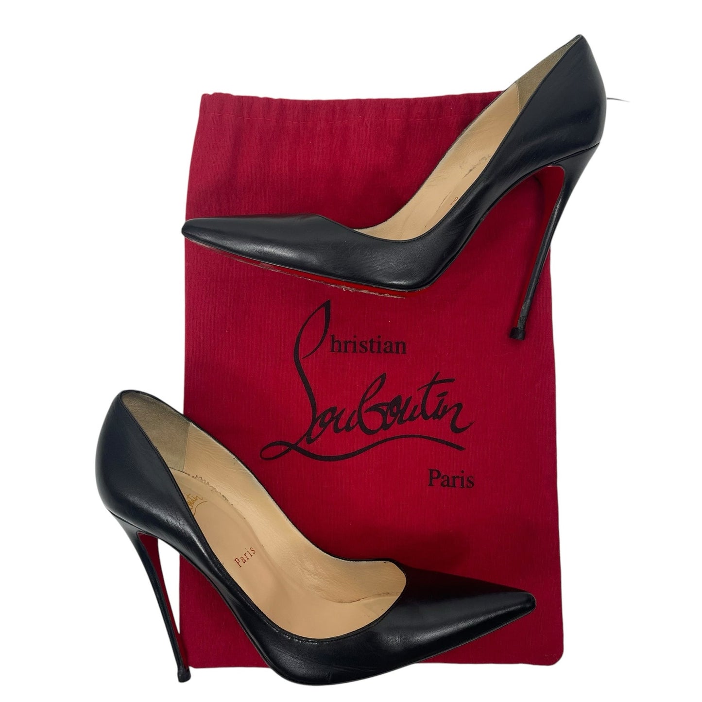 Christian Louboutin So Kate 120 Nappa Leather Pump Black Size 40