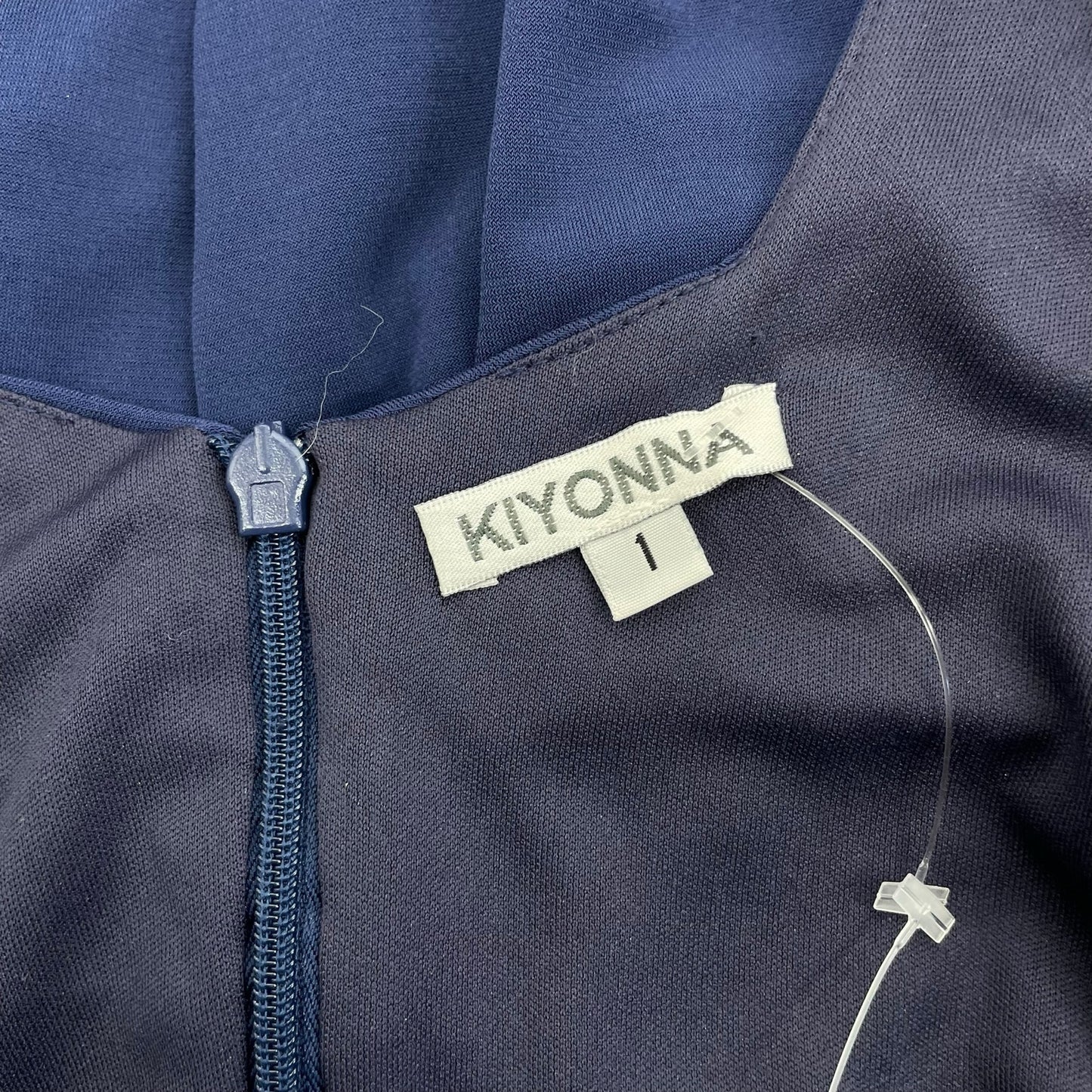 Kiyonna Square Neck Ruched Cocktail Dress Blue Plus Size Size 1/ 1X