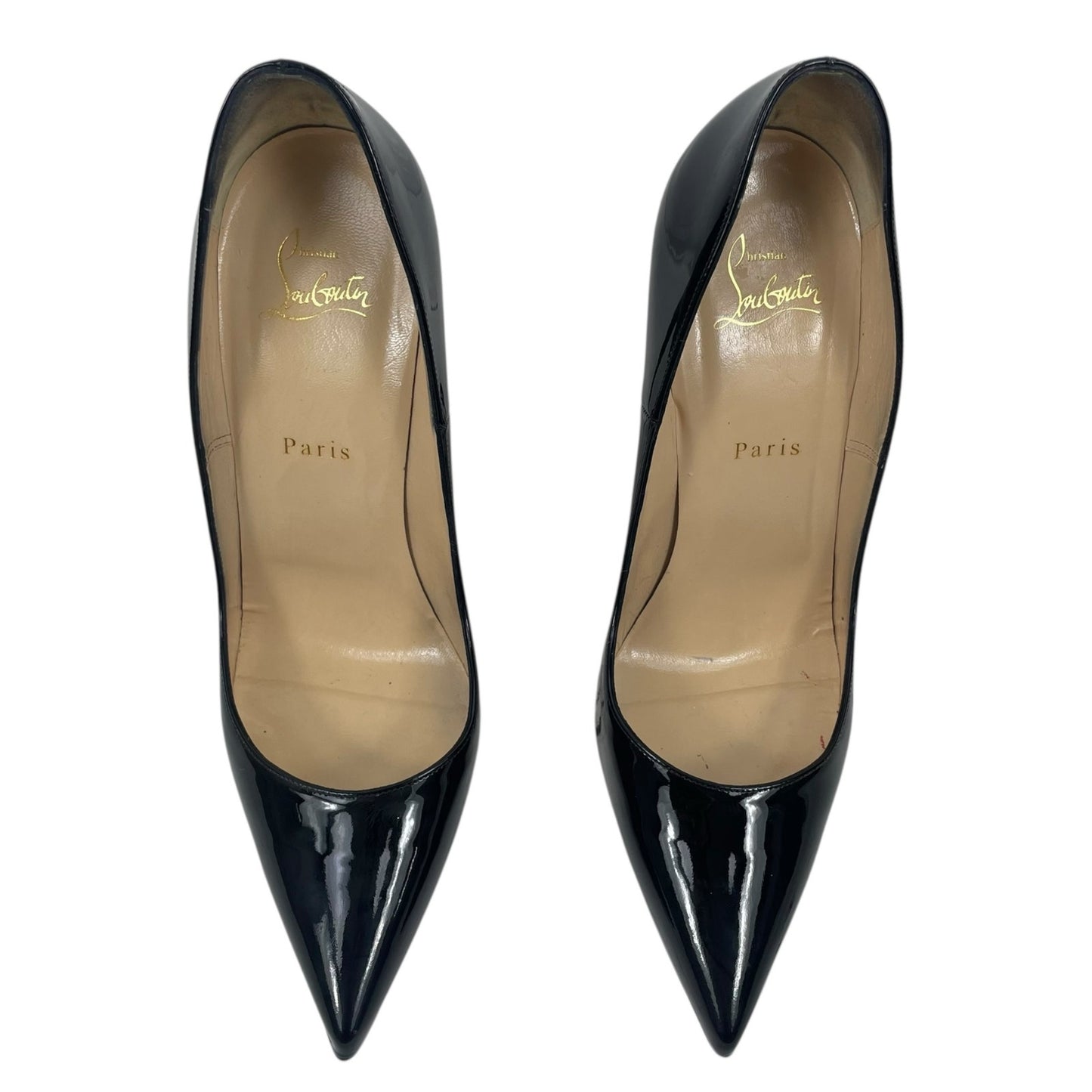 Christian Louboutin So Kate 120mm Patent Leather Pumps Black Size 41