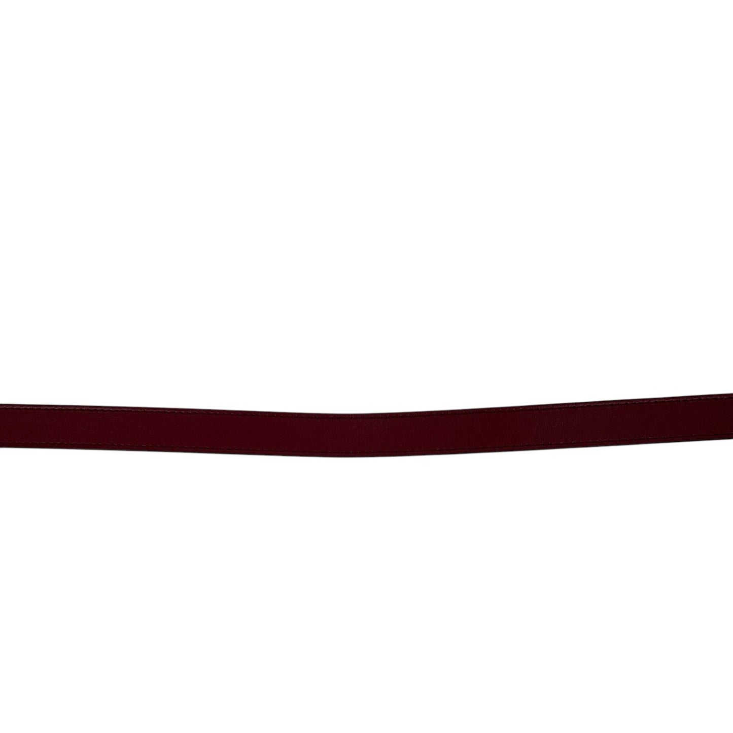 Gucci GG Logo Marmont Thin Leather Belt Rosso Ancora Red Size 100/40