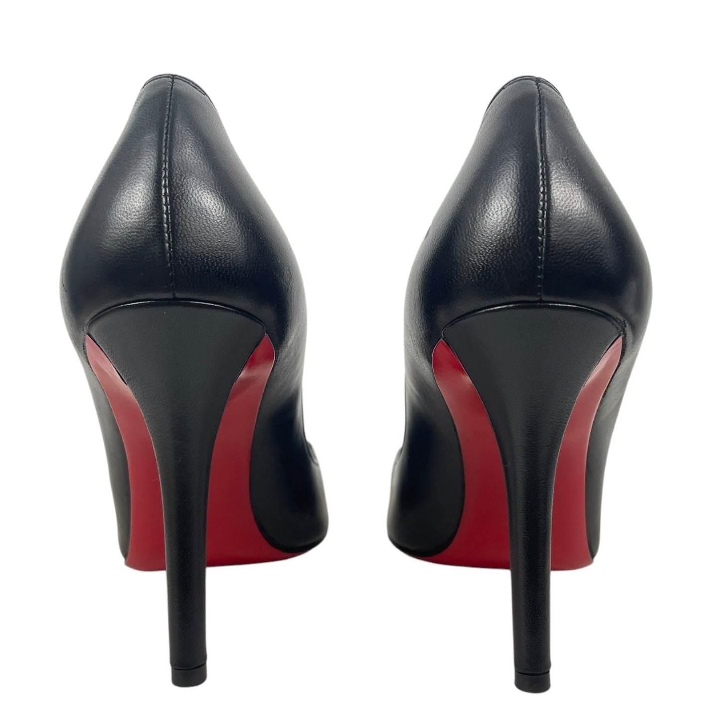 Christian Louboutin Apostrophy 100mm Nappa Leather Pumps Black Size 39