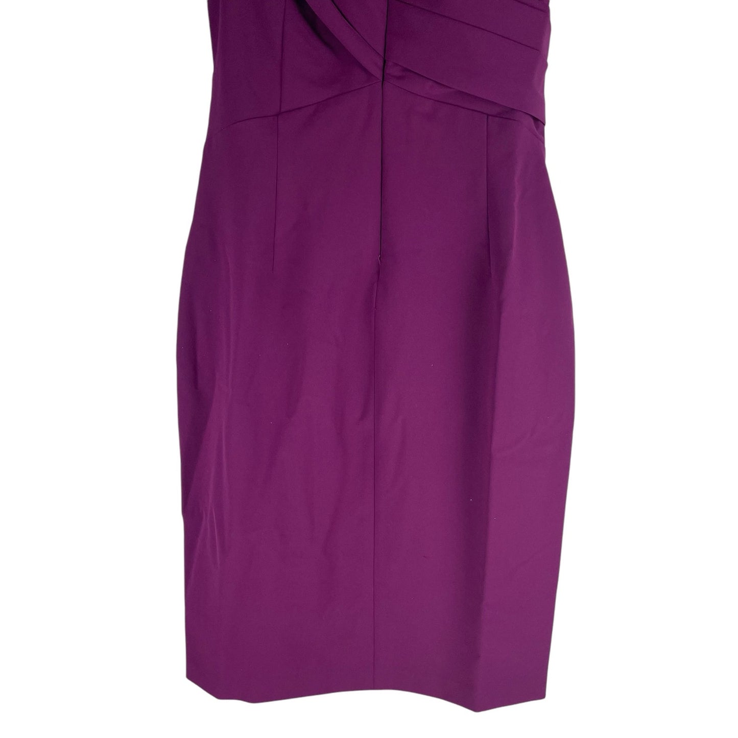 Lauren Ralph Lauren Crepe Off the Shoulder Cocktail Dress Plum Size 14