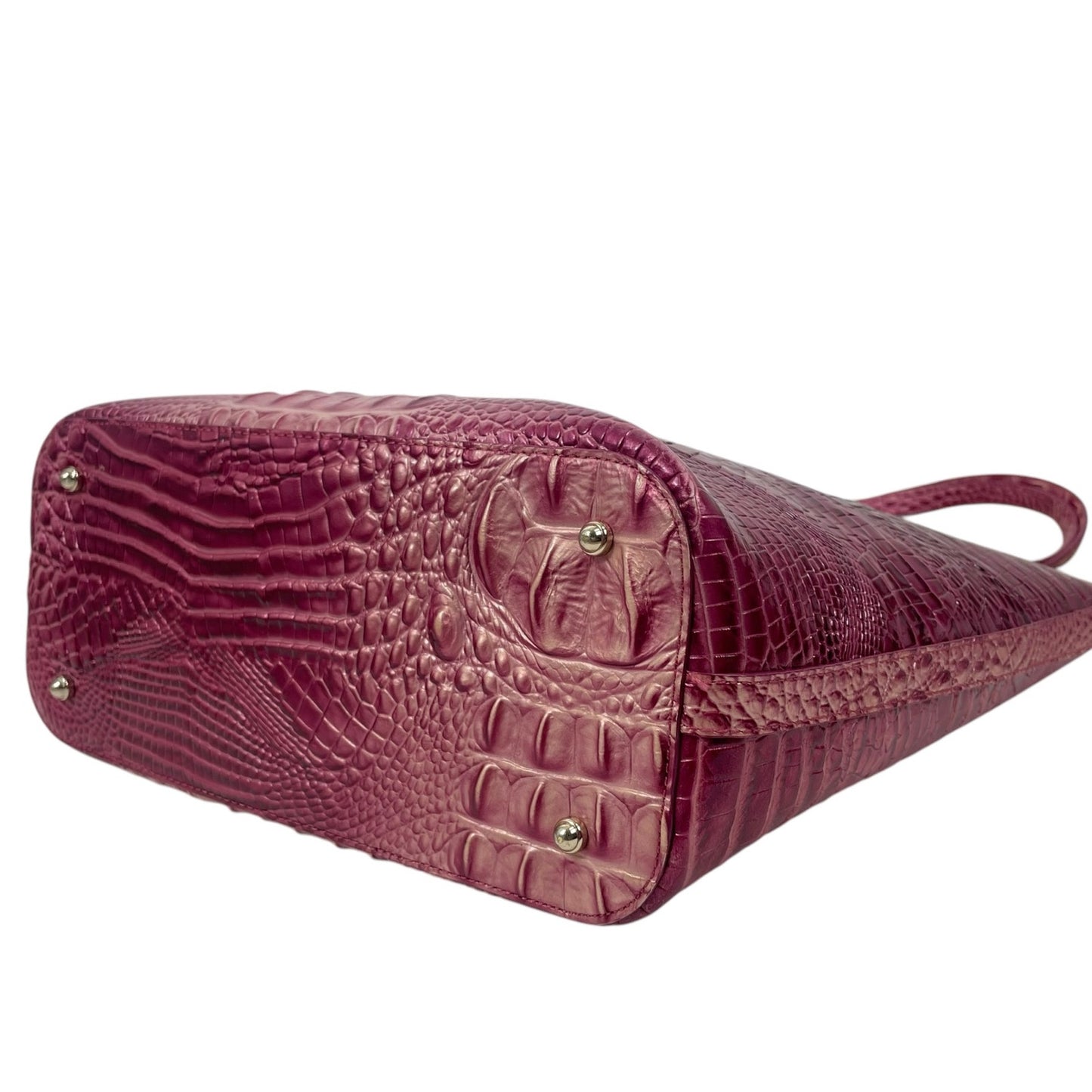 Brahmin Asher Tote Bag Shoulder Bag Magenta Ombre Melbourne Leather Pink
