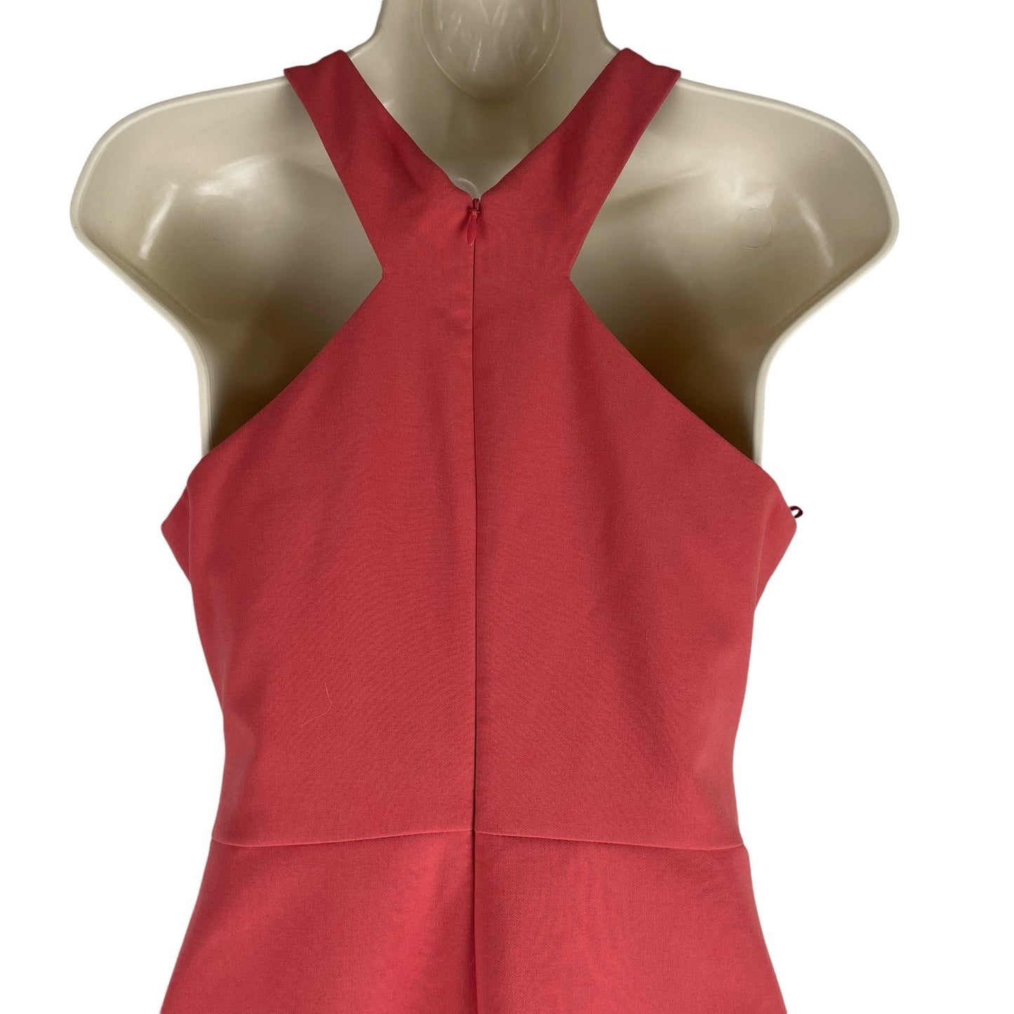 Likely Carolyn Cross Neck Mini Cocktail Dress Cranberry Orange Size 2
