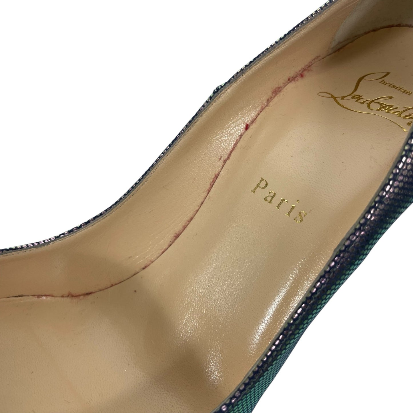 Christian Louboutin Tissu Scarabe So Kate 120 Pump Digitale Size 39