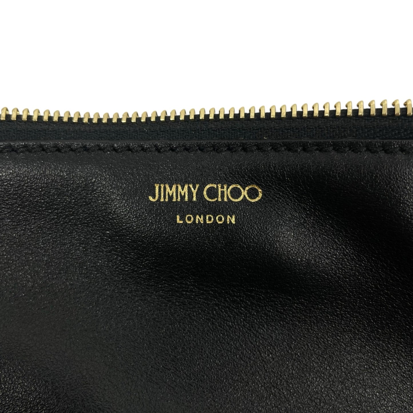 Jimmy Choo Nine2five E/W JC Monogram Leather Tote Bag Black
