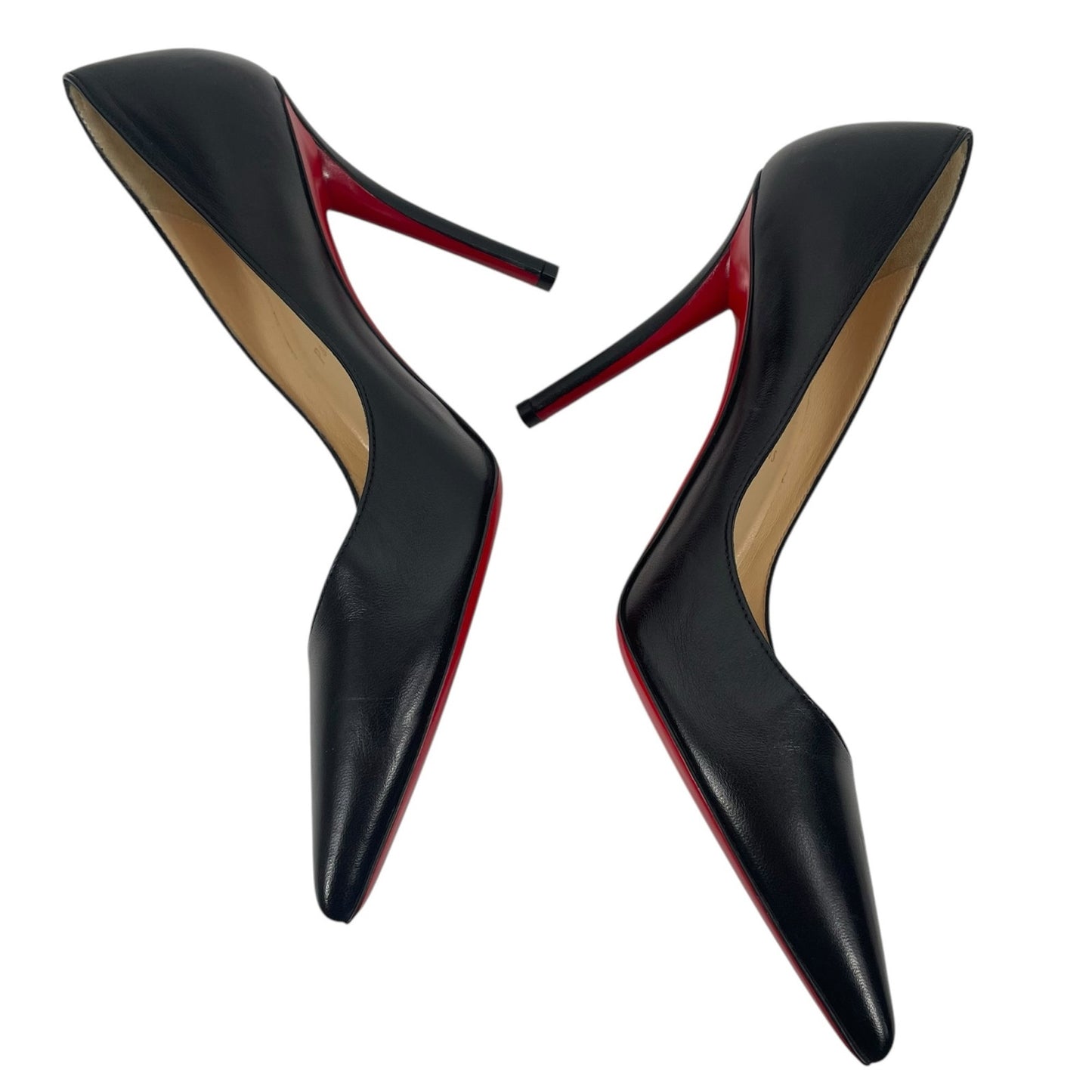 Christian Louboutin Apostrophy 100mm Nappa Leather Pumps Black Size 39