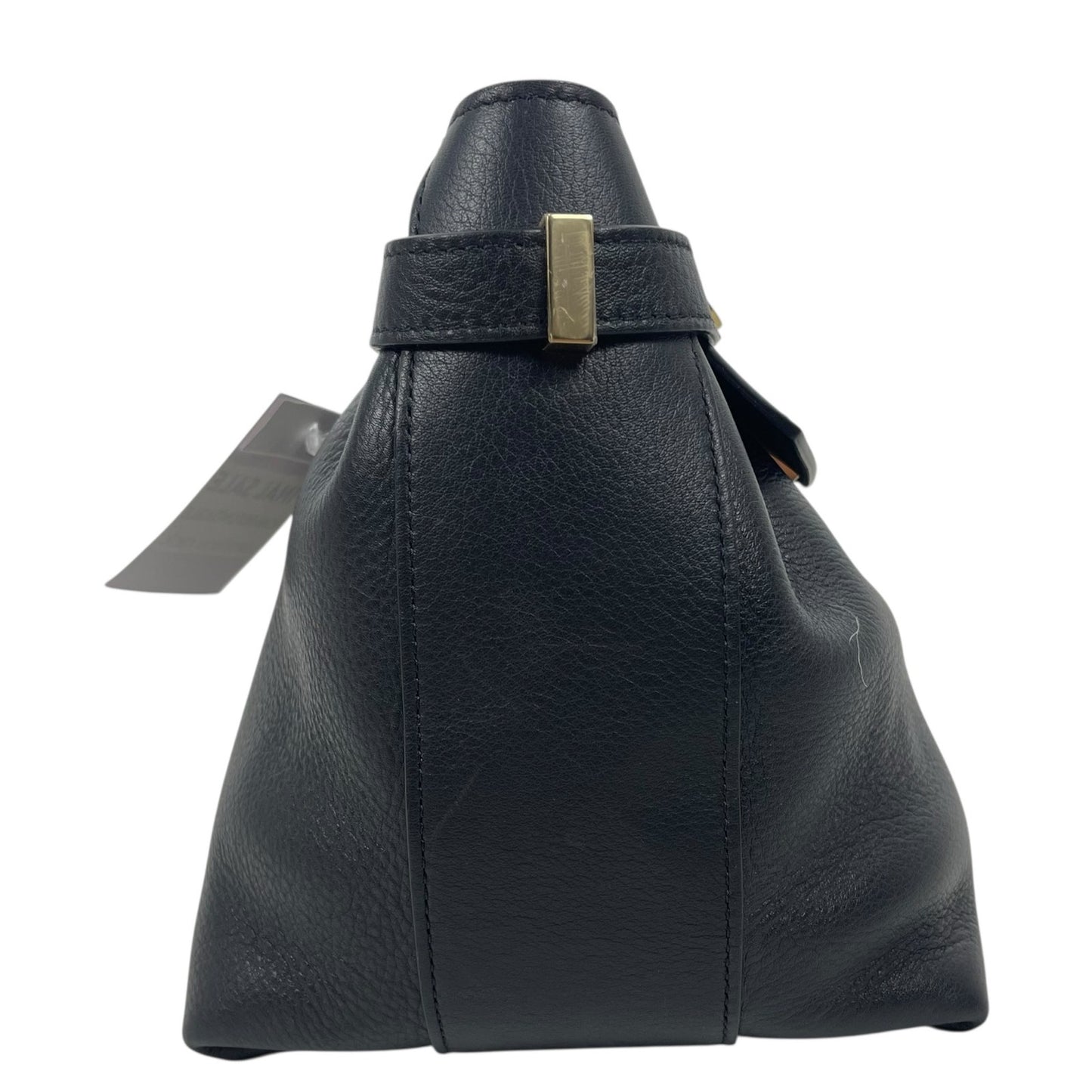 Salvatore Ferragamo Hug Soft Crossbody Bag Large Clutch Black Leather