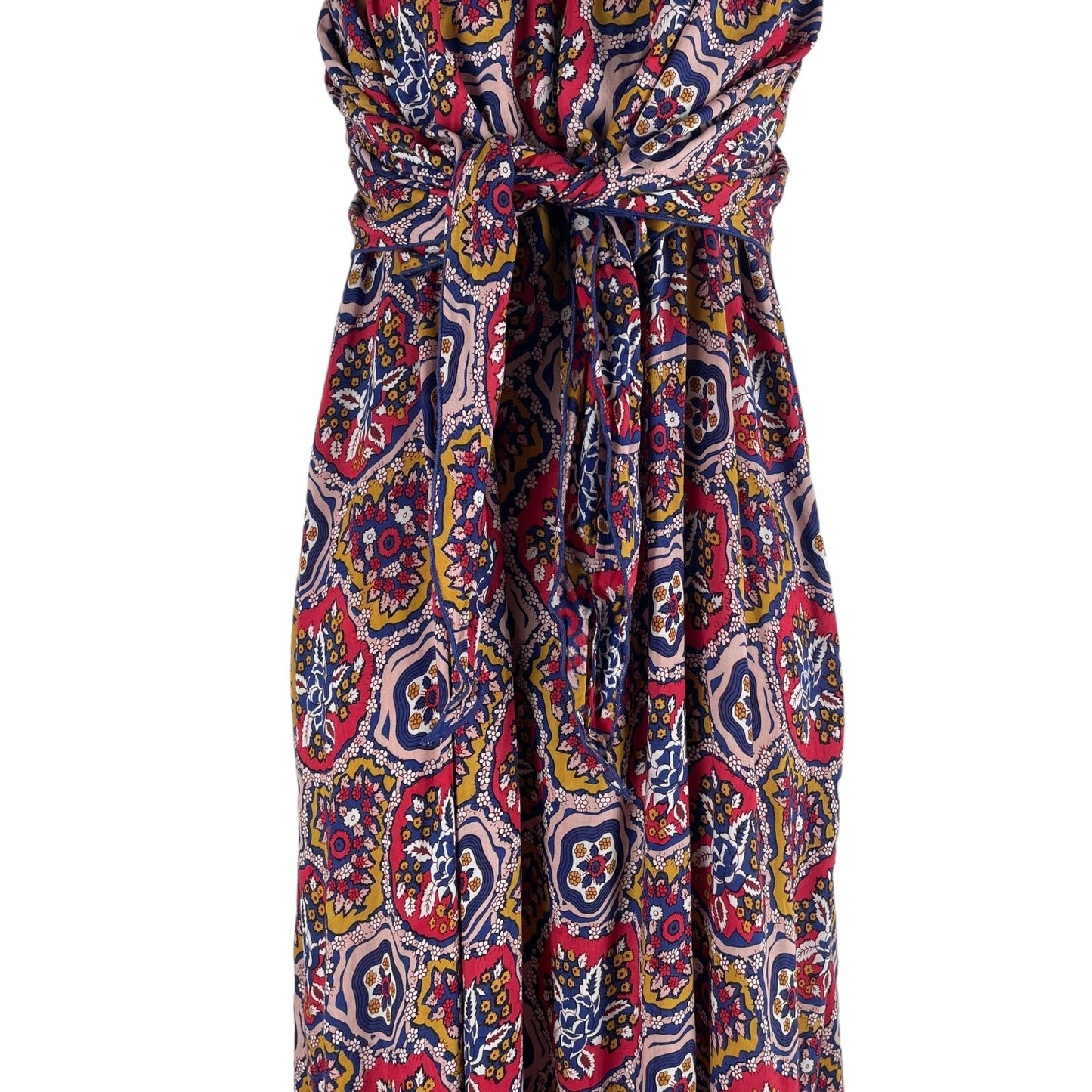 Antik Batik Sam Layered Printed Voile Maxi Dress Red Size S/ 38