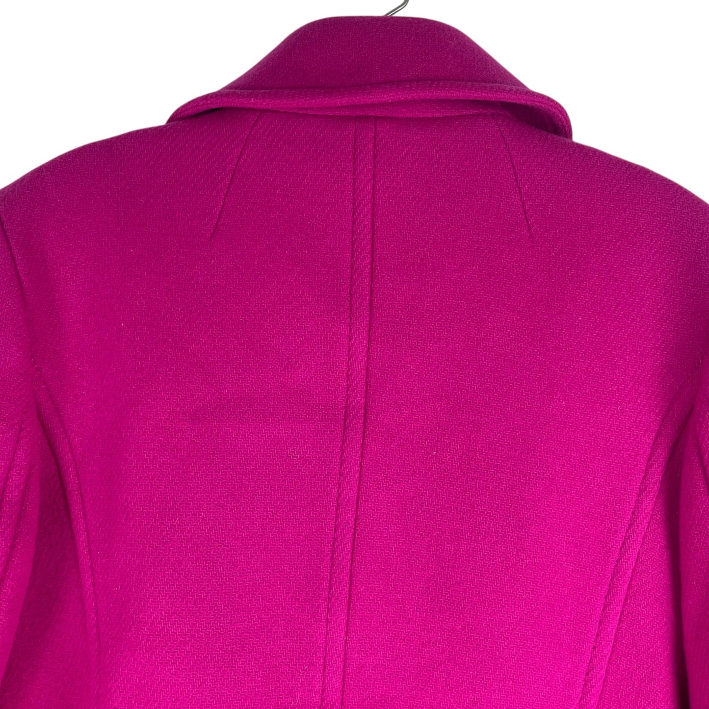 NEW Talbots Wool Blend Double Breasted Pea Coat Hot Pink Size 12