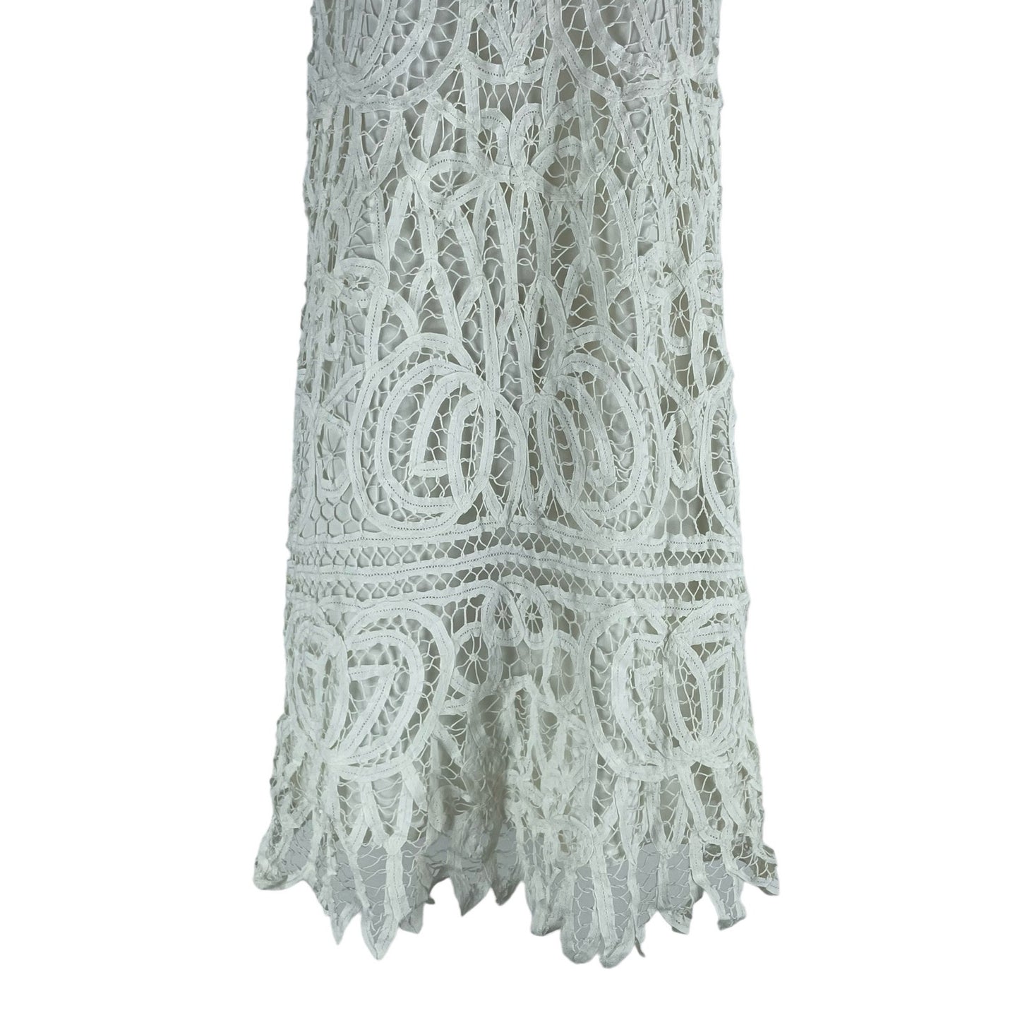 Erin Featherston Crochet Lace Mini Dress White Bridal Size 2