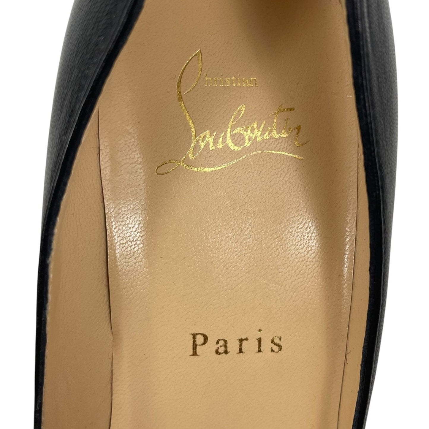 Christian Louboutin Apostrophy 100mm Nappa Leather Pumps Black Size 39