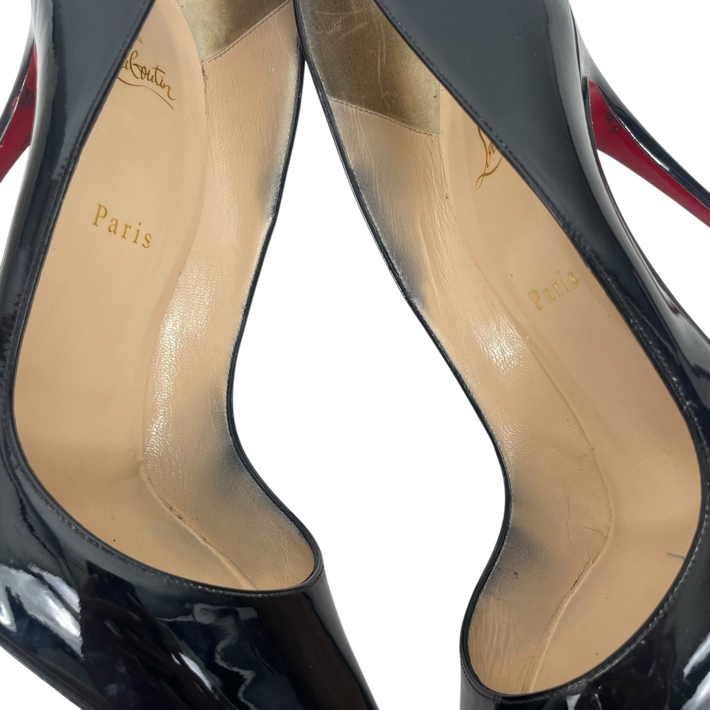 Christian Louboutin So Kate 120mm Patent Leather Pumps Black Size 41