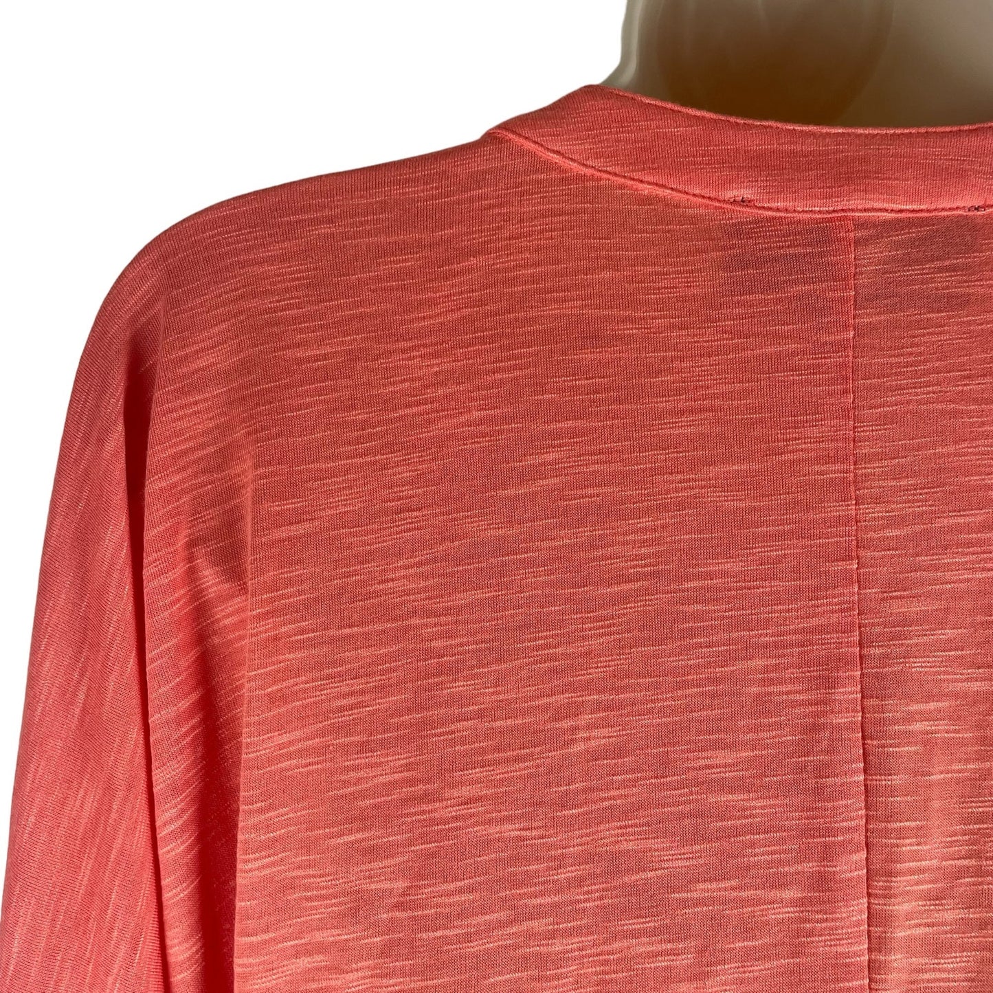 Sunday in Brooklyn 3/4 Sleeve Tie Front Hem Top Hi Lo Coral Orange Size XS