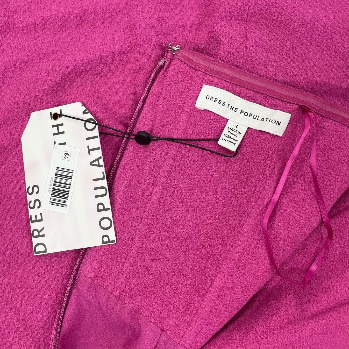 Dress the Population Fernanda Strapless Evening Gown Pink Size S