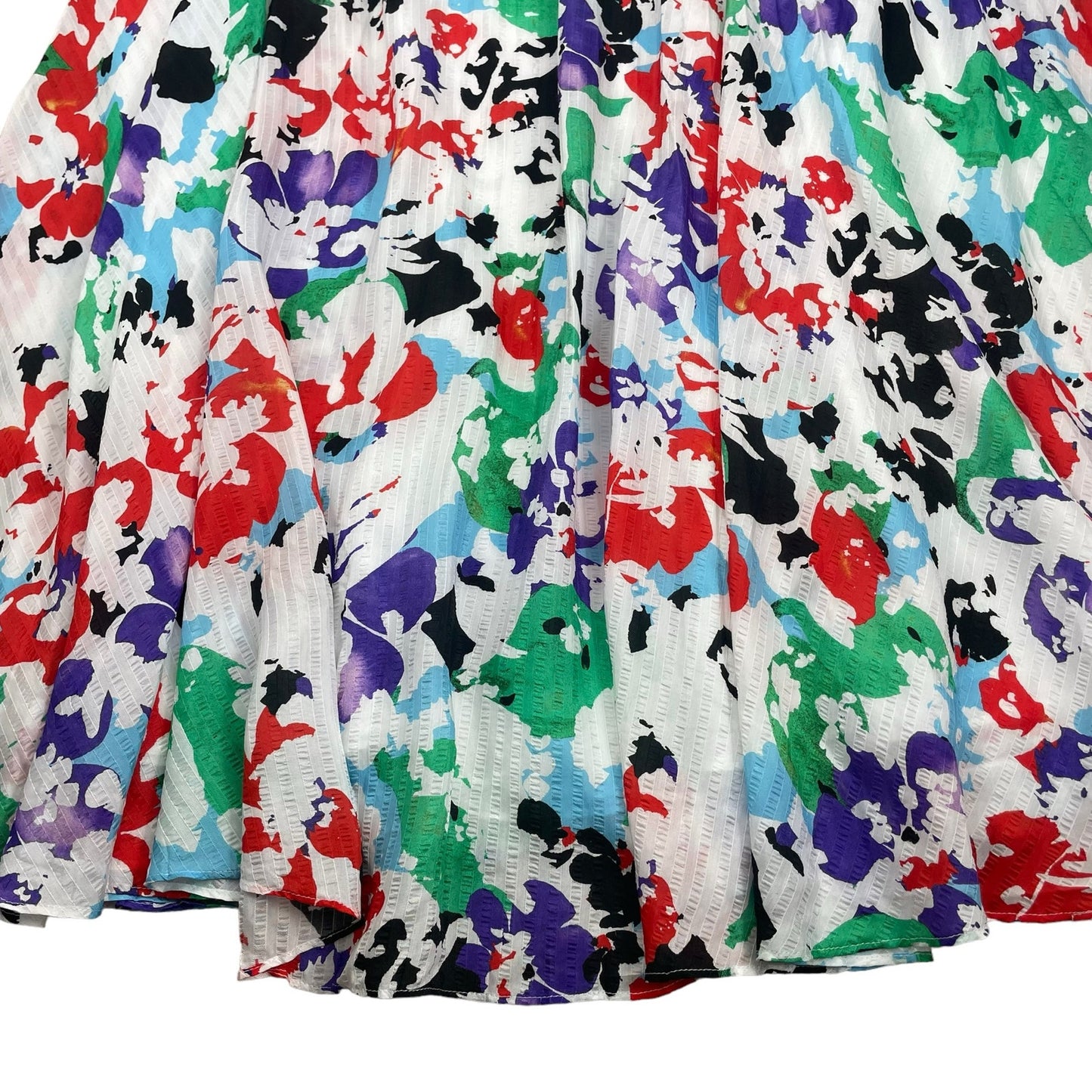 Tanya Taylor Jeana Silk Blend Pleated Midi Skirt Multi Color Size 12