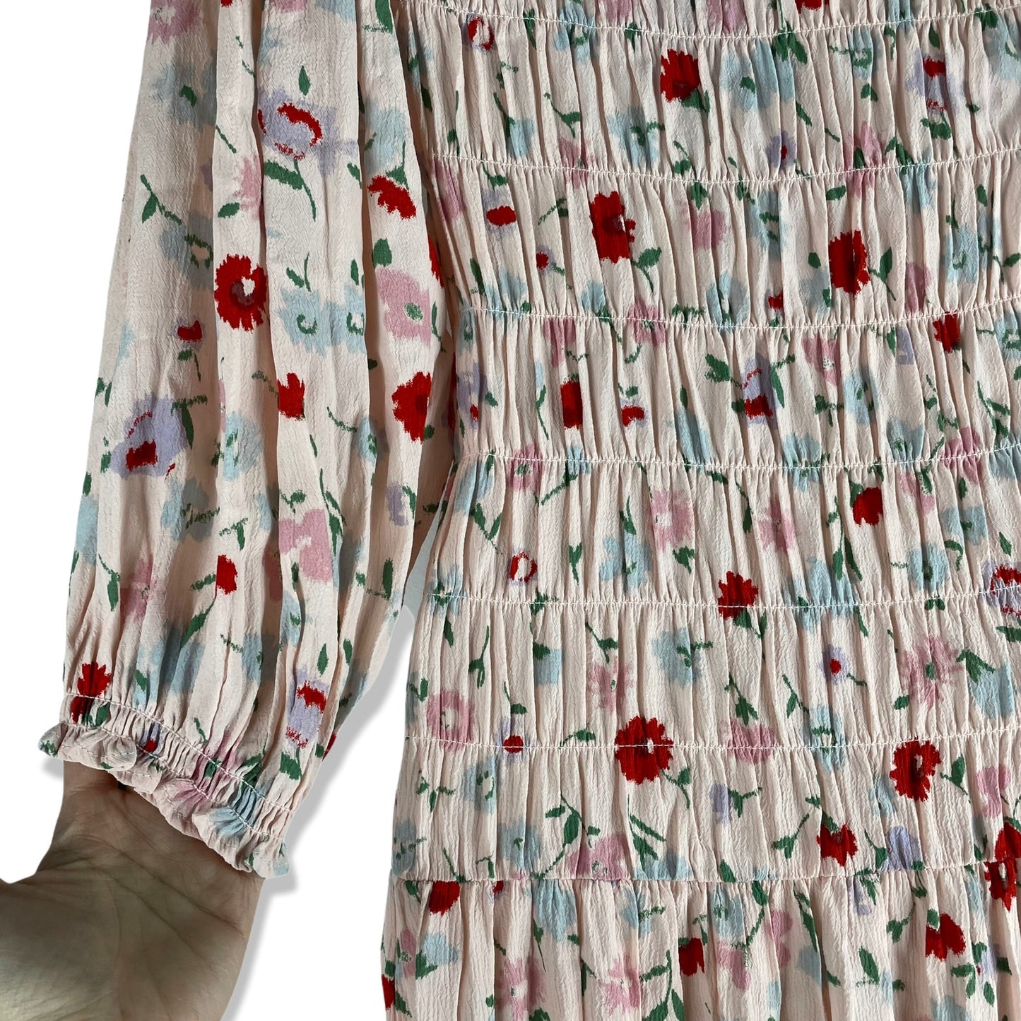 Samsoe Samsoe Sarami Midi Dress Aop Pink Garden Size M