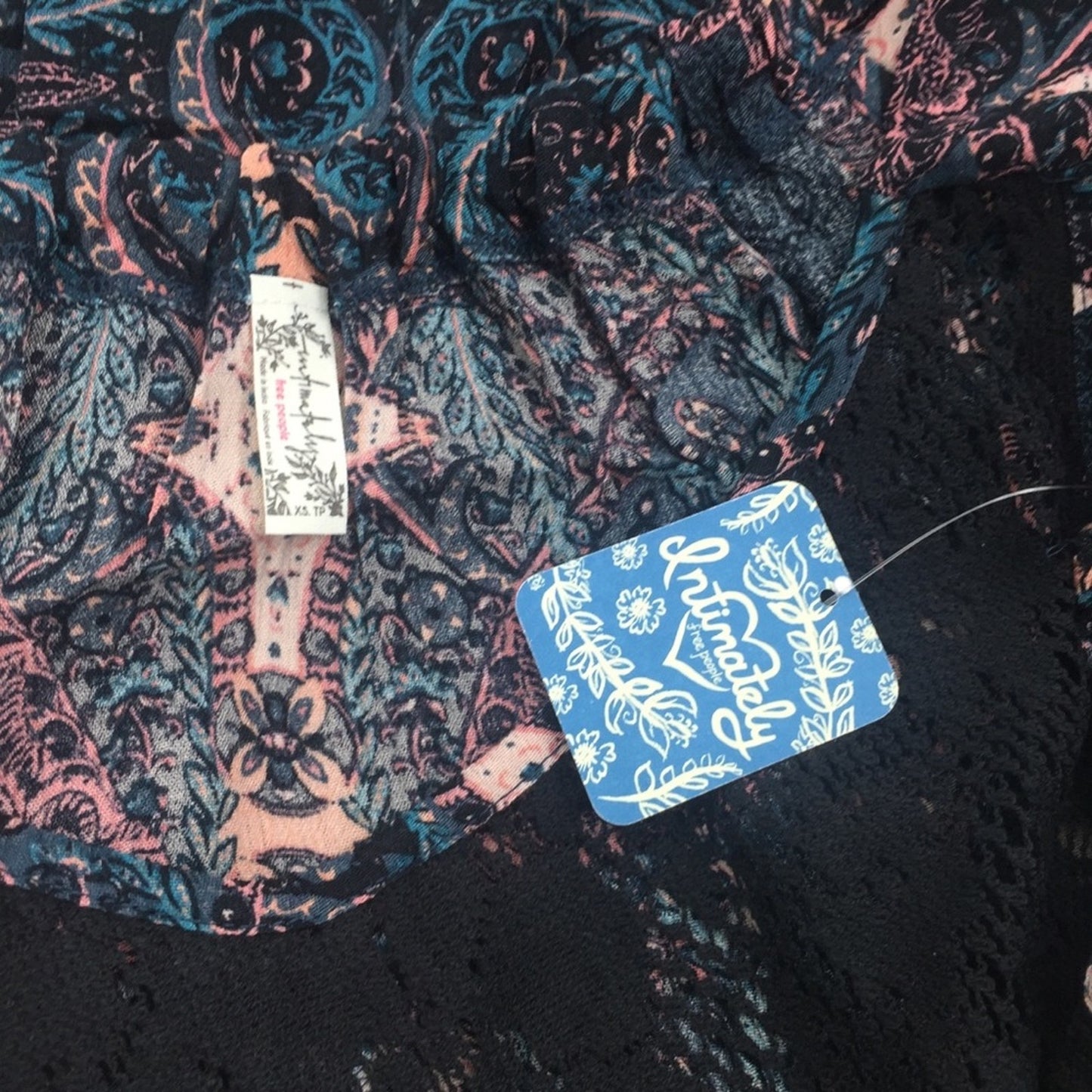 Free People Count Me In Trapeze Mini Dress Black Size XS