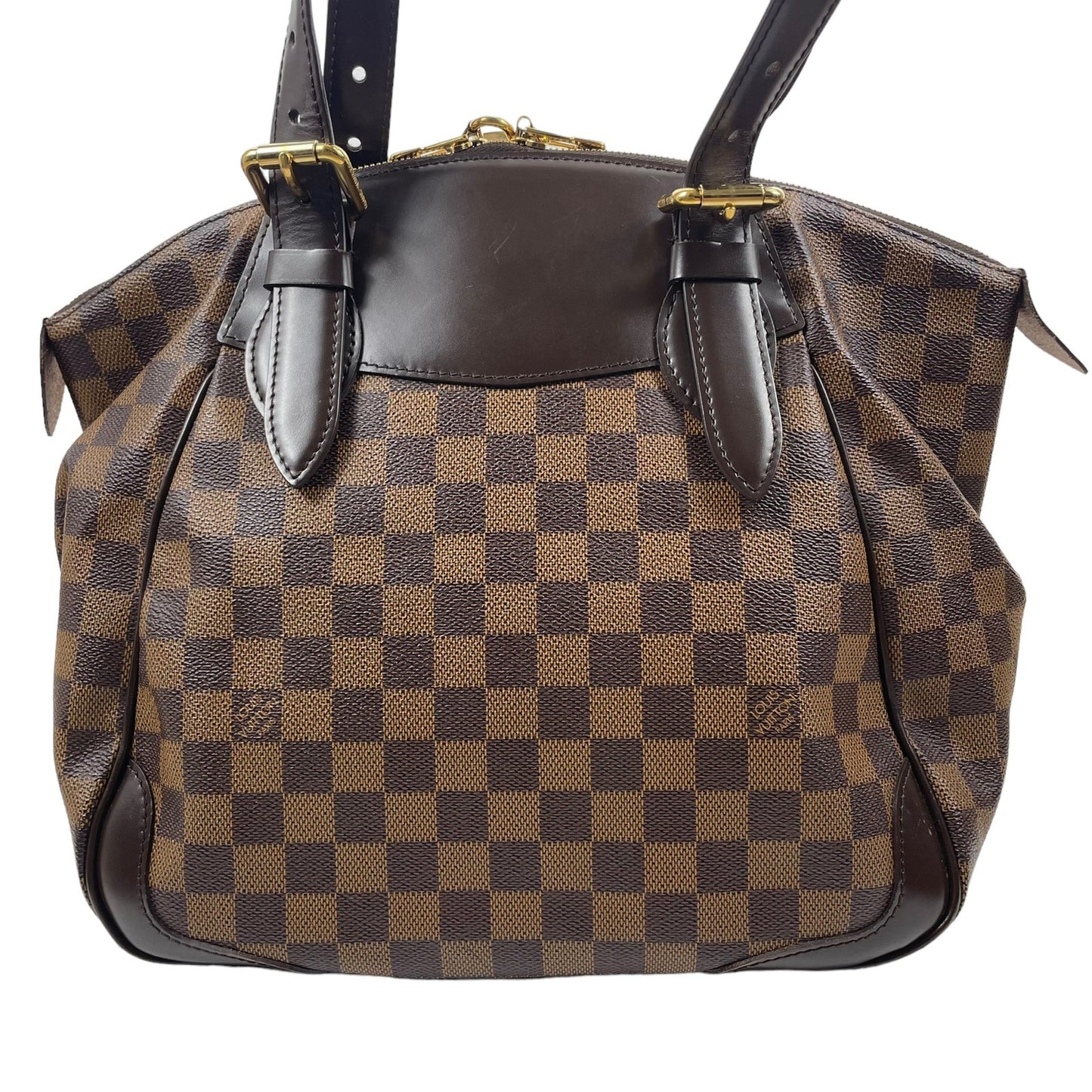 Louis Vuitton Damier Ebene Verona MM Shoulder Bag Brown