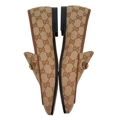 Gucci Jordaan GG Monogram Horsebit Loafer Ruggine Rust Size 40.5