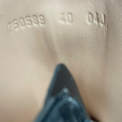 Gucci Magnum Calf Leather Horsebit Lug Sole Boots Black Size 40