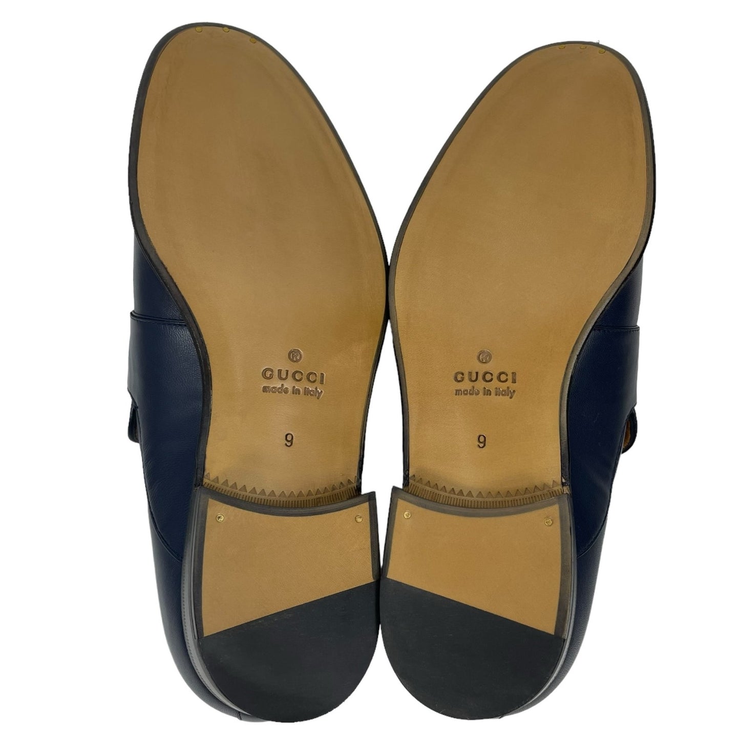 Gucci Interlocking GG Supple Lamb Leather Loafer Blue Size 9/ US 9.5