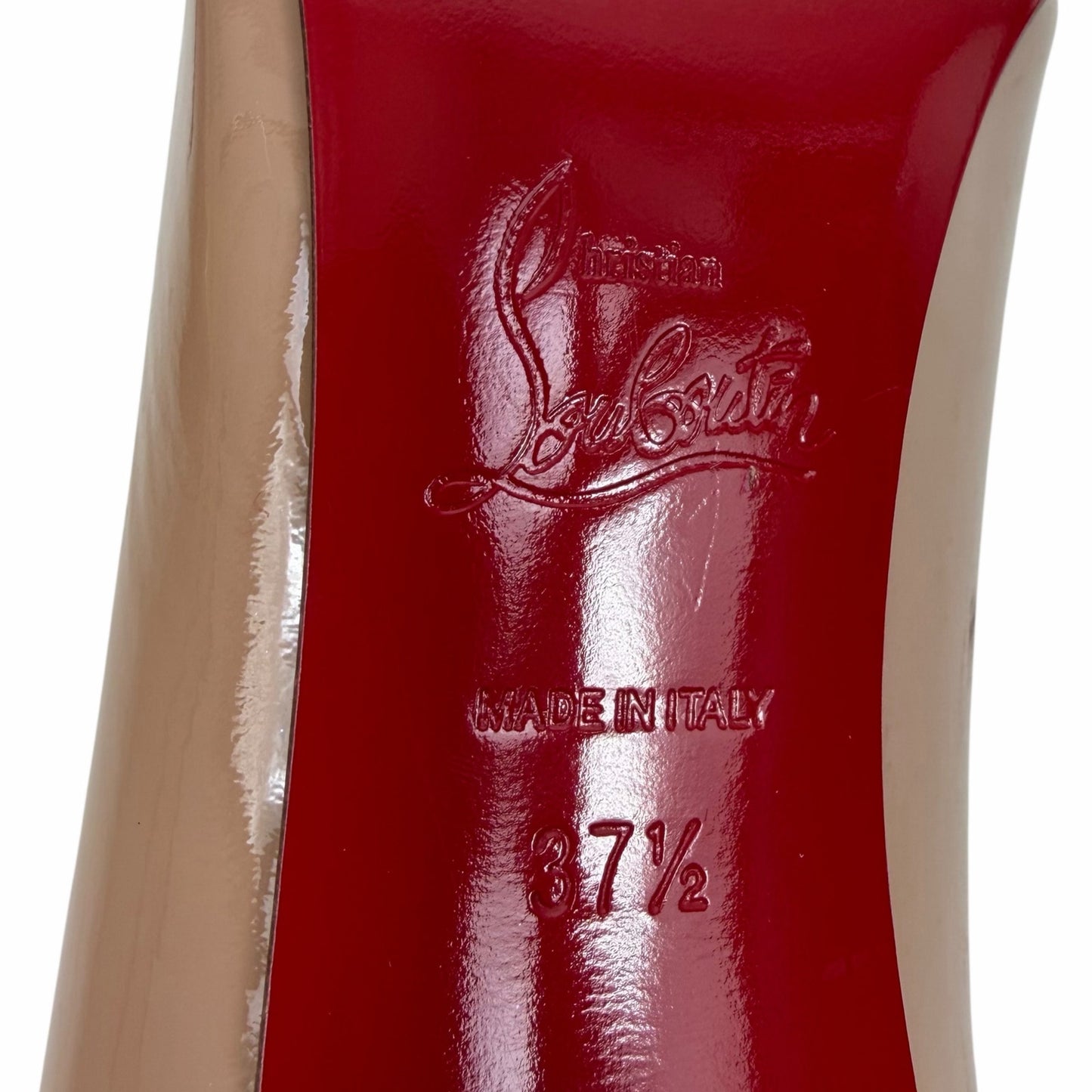 Christian Louboutin So Kate 120mm Patent Leather Pump Blush Size 37.5
