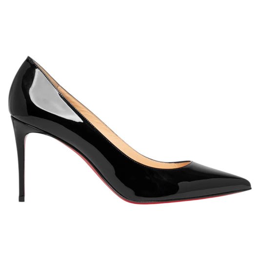 Christian Louboutin Kate 85mm Patent Leather Pump Black Size 42