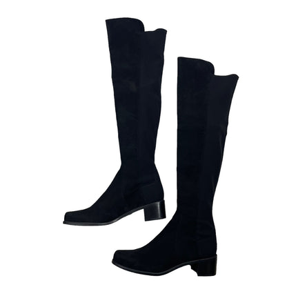 Stuart Weitzman 5050 Over the Knee Boots Suede Black Size 9.5