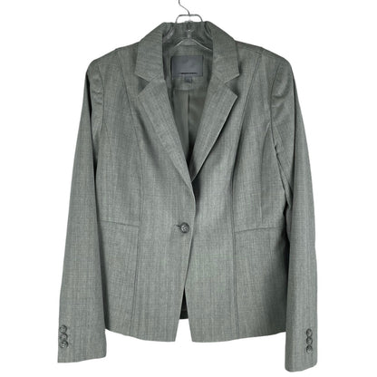 Classiques Entier Wool Blazer Jacket Suit One Button Light Gray Size 8