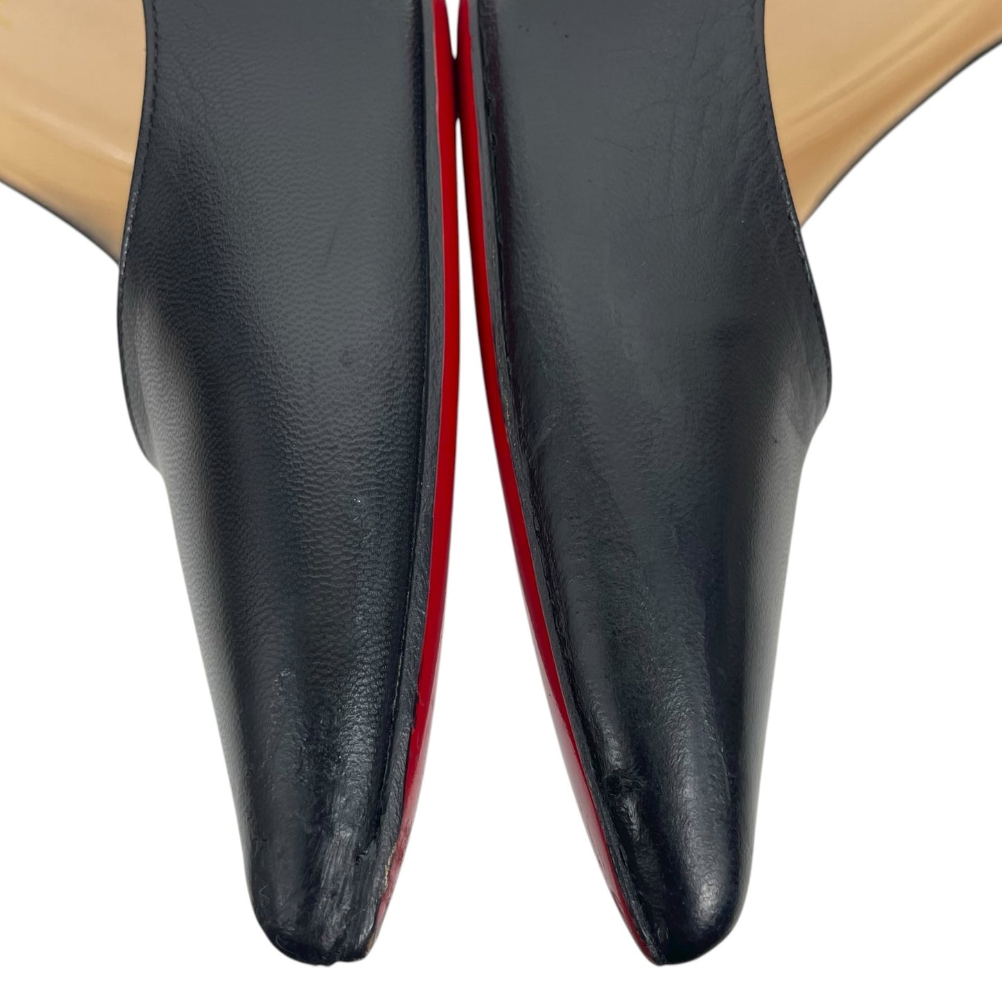 Christian Louboutin Decollete 554 100mm Kid Leather Pump Black Size 42