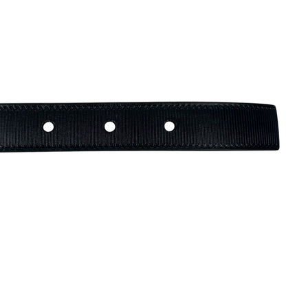 Louis Vuitton LV Initiale 20mm Leather Belt Black Gold Buckle Size 75/30