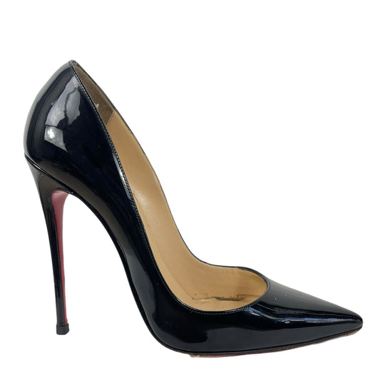 Christian Louboutin So Kate 120mm Patent Leather Pumps Black Size 39.5