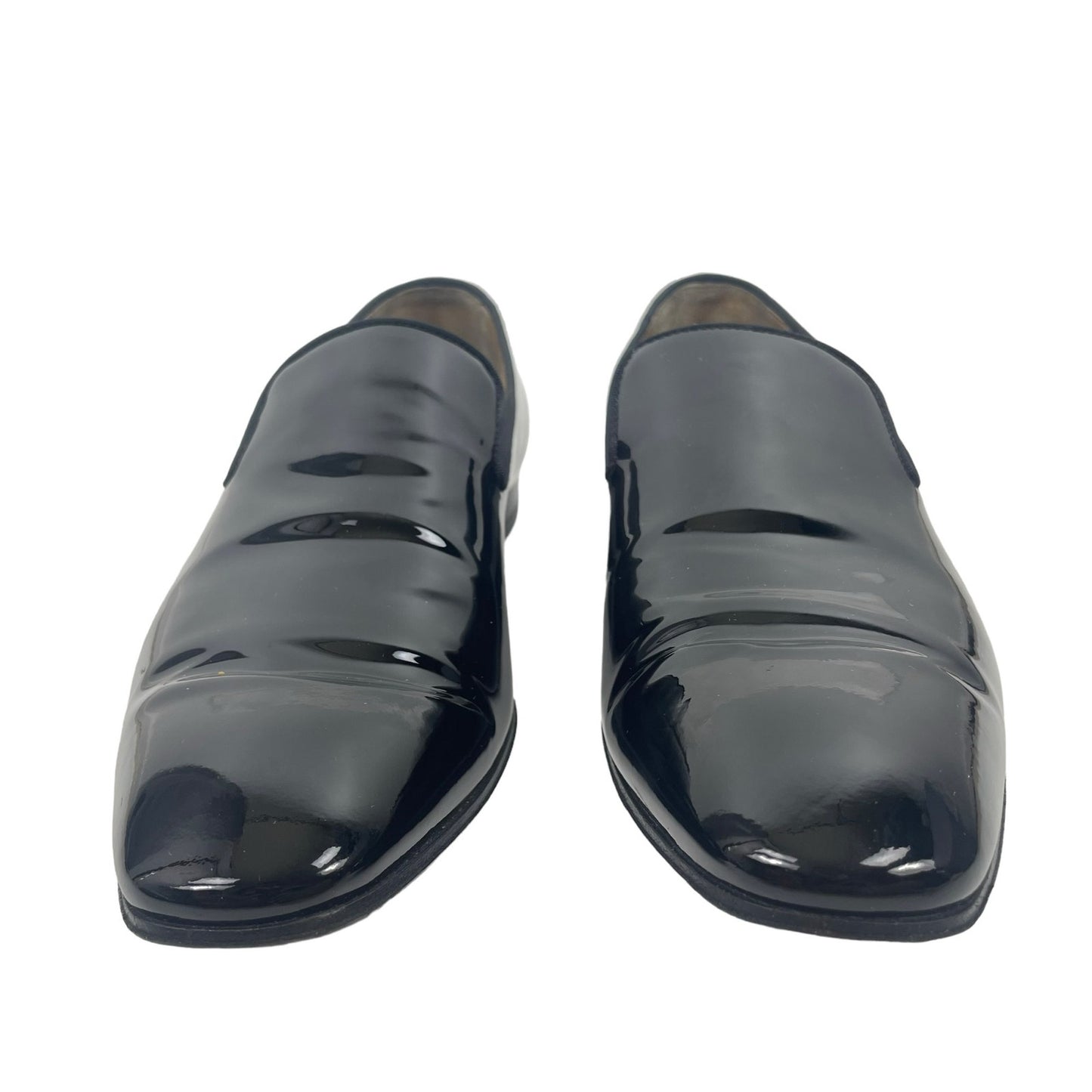 Christian Louboutin Dandelion Venetian Loafer Patent Leather Black Size 42.5