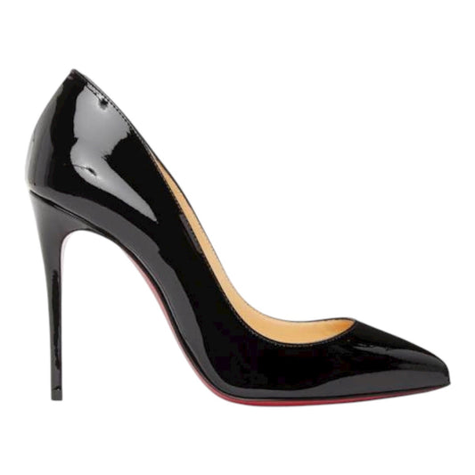Christian Louboutin Pigalle Follies 100 Patent Leather Pump Black Size 42