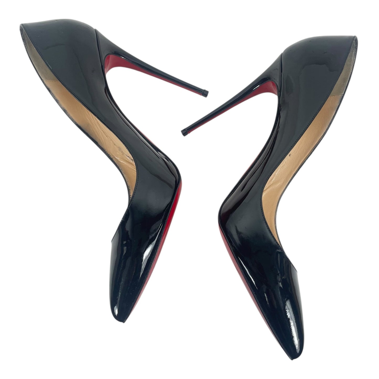 Christian Louboutin Pigalle Follies 100 Patent Leather Pump Black Size 42