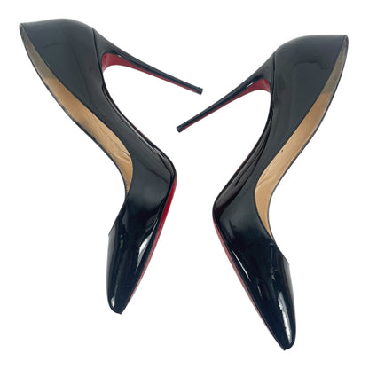 Christian Louboutin Pigalle Follies 100 Patent Leather Pump Black Size 42