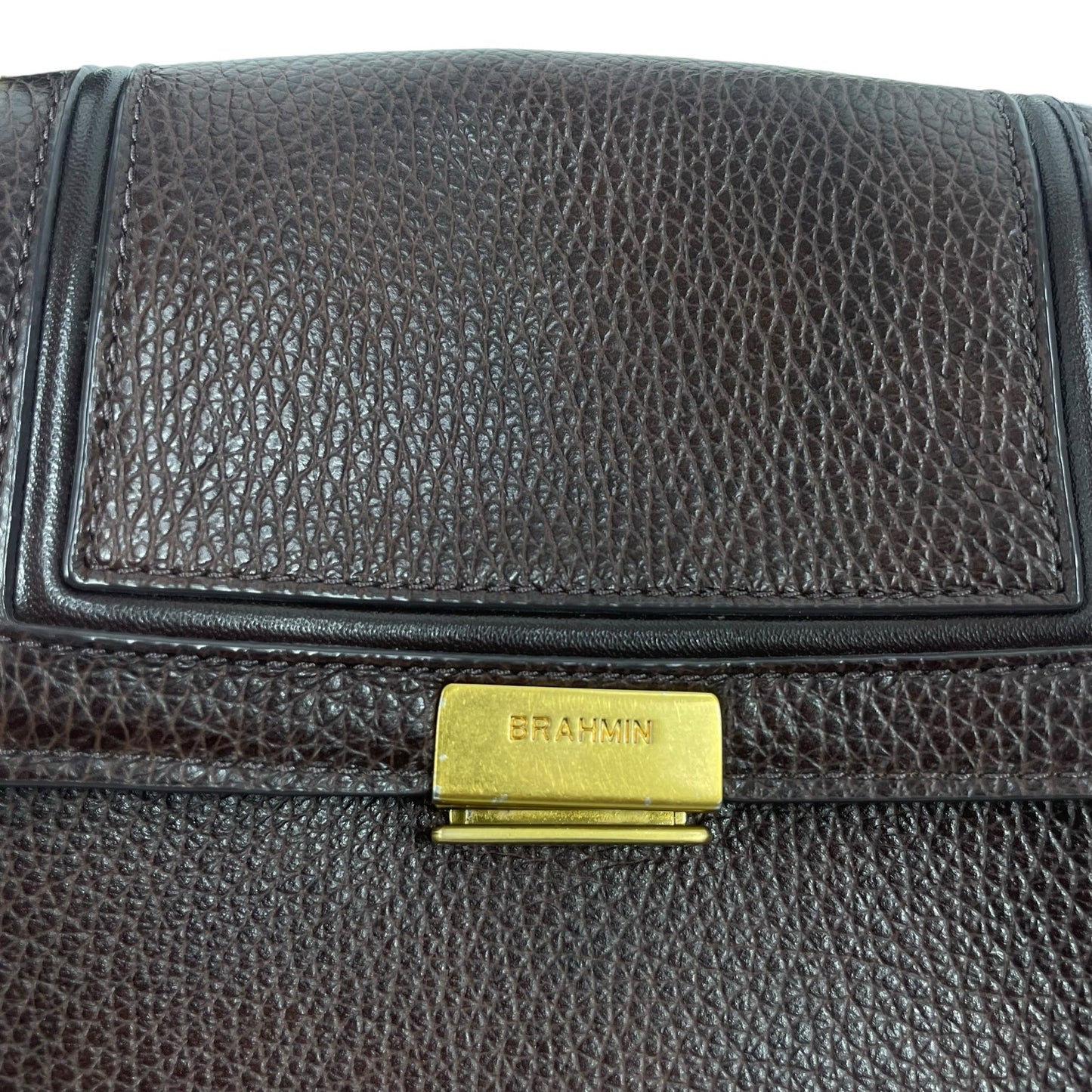 Brahmin Margo Tassel Flap Crossbody Bag Solid Chocolate Brown