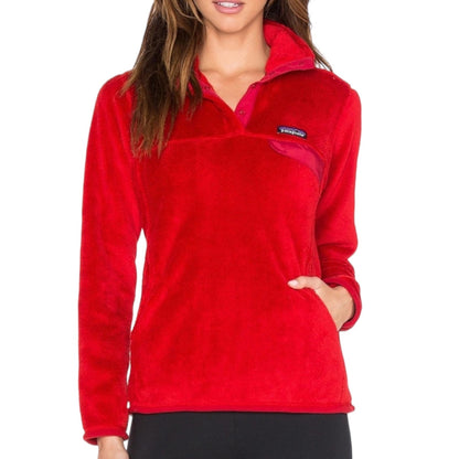 Patagonia Re-Tool Snap T Pullover Top Fleece Red Size S