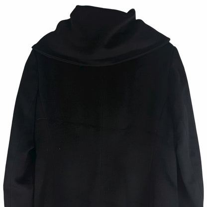 Cole Haan Single Breasted Wool Blend Long Coat Black Size 8