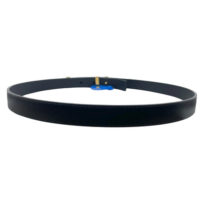 Louis Vuitton LV Initiale 20mm Leather Belt Black Gold Buckle Size 75/30