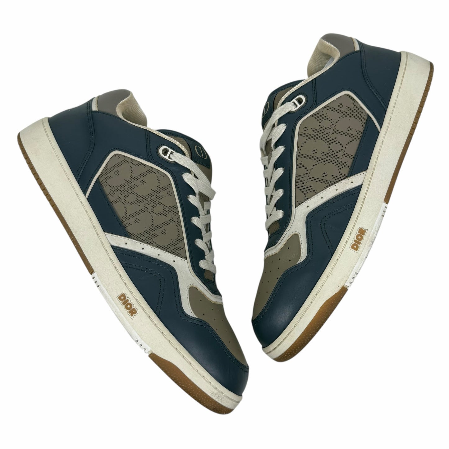 Christian Dior B27 Oblique Galaxy Low Top Sneaker Blue Gray Size 46/ Size 13