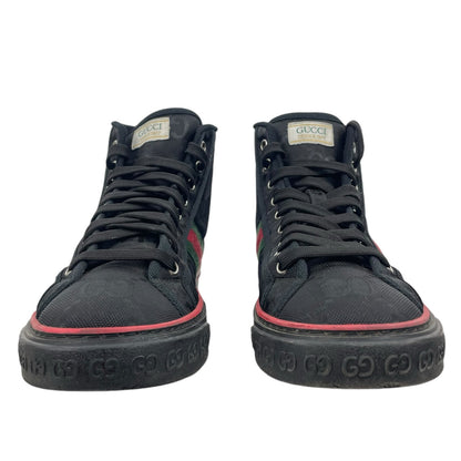 Gucci Off the Grid High Top Sneakers 1977 Tennis Shoes Black Men Size 8/ 8.5