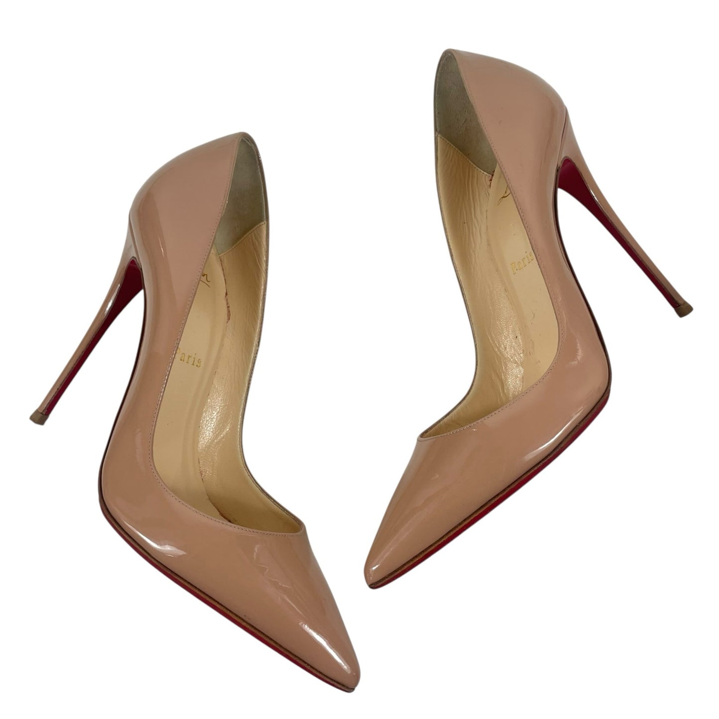 Christian Louboutin So Kate 120mm Patent Leather Pump Blush Size 39