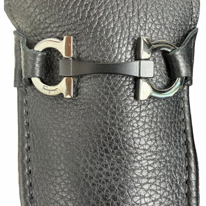 Salvatore Ferragamo Grandioso Gancini Bit Leather Loafer Black Size 10.5EE