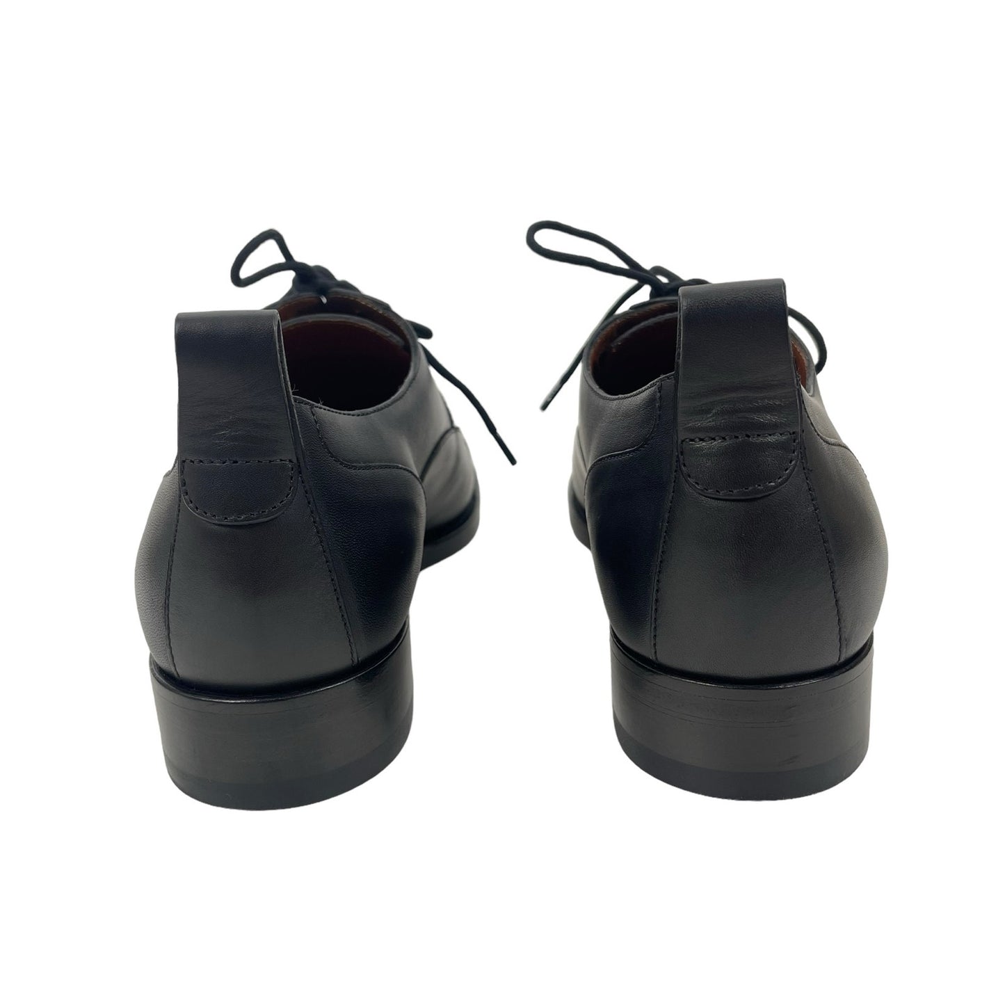 Valentino Garavani Black Derby Divise Leather Shoes Lace Up Size 42/ 9